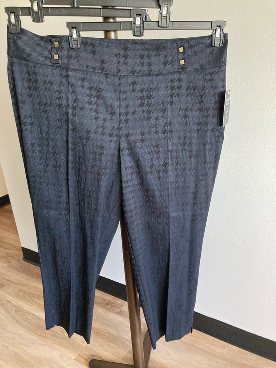 Zac & Rachel Pants - Zac & Rachel pull on pant navy blue & black print office 27 in inseam 22W